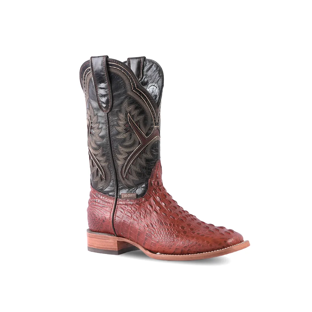 Texas Country Western Boot  Fuscus Cognac Square Toe E427