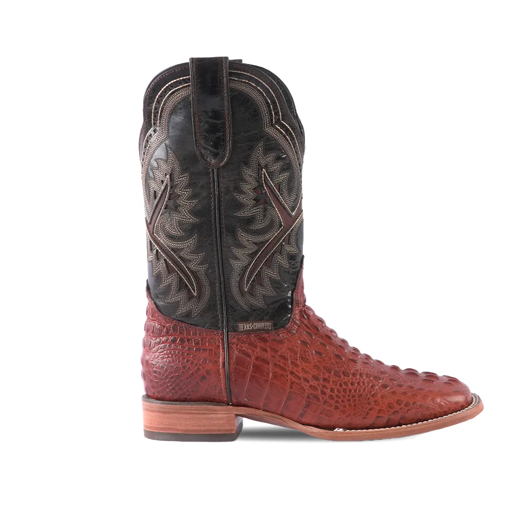 Texas Country Western Boot  Fuscus Cognac Square Toe E427