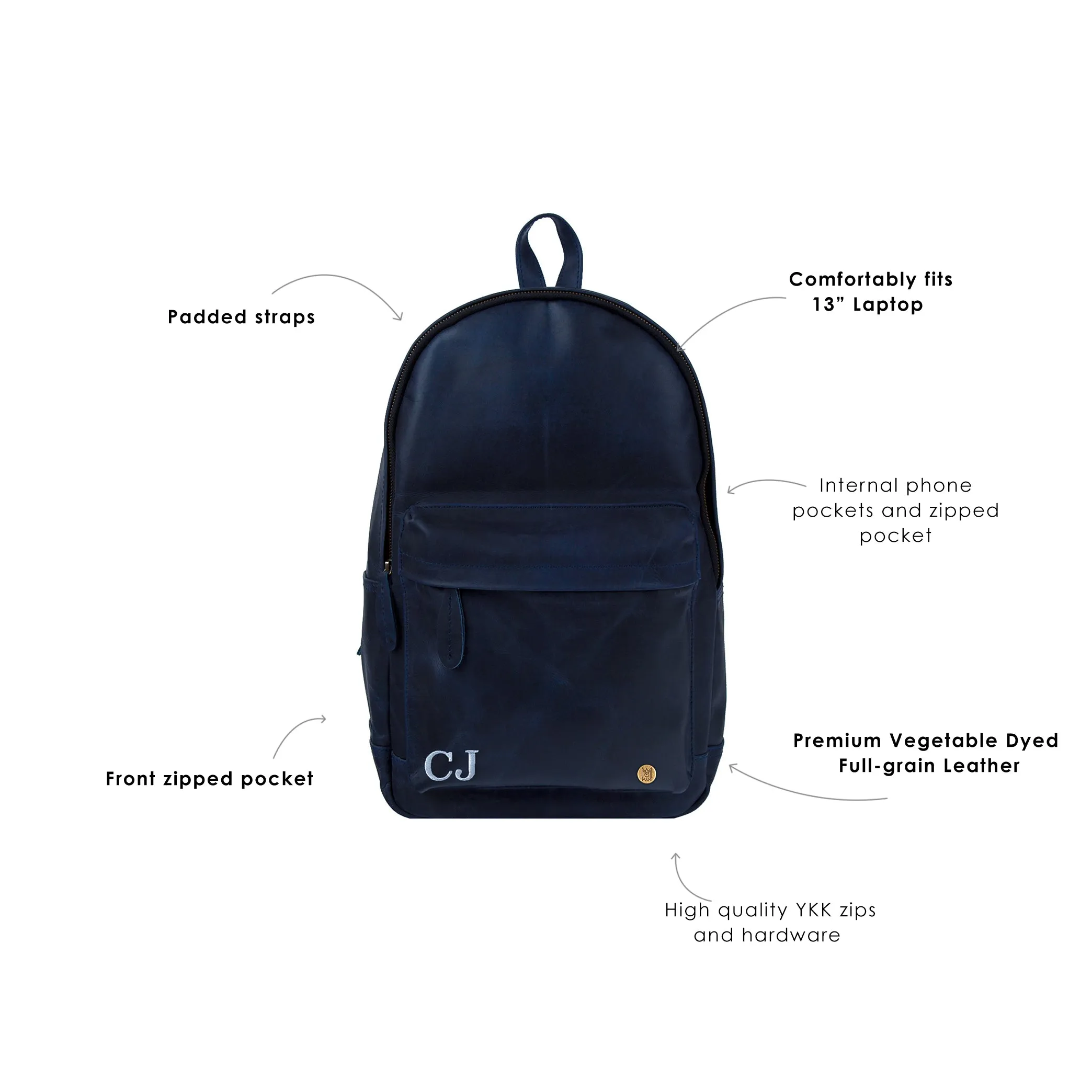 The Classic Backpack (Navy)