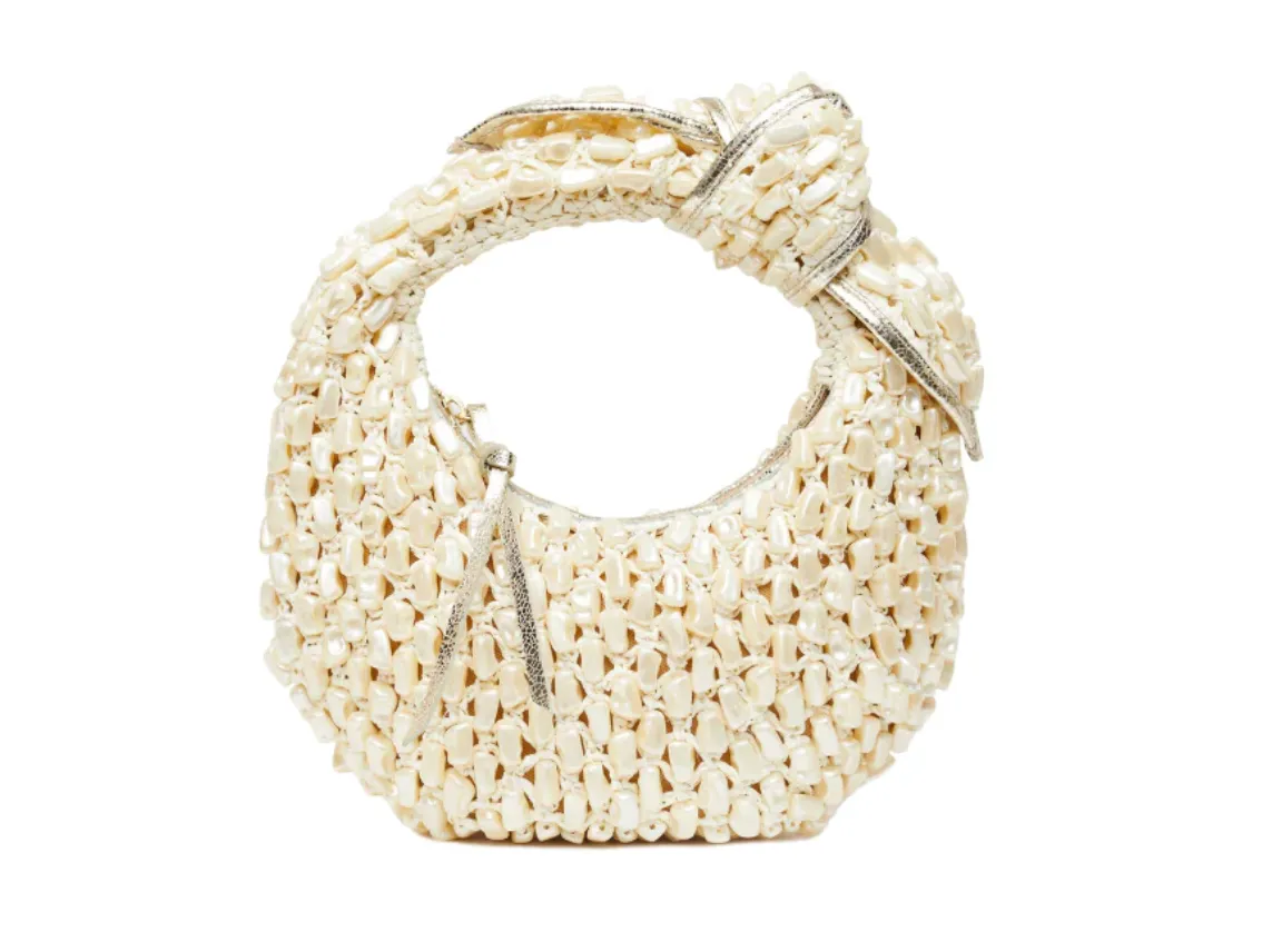 The Josie All Pearl Bag | Handcrafted Beaded Handbag | Millo