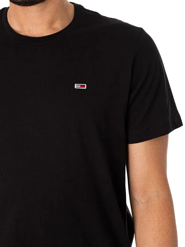 Tommy Jeans Classic Jersey T-Shirt - Black