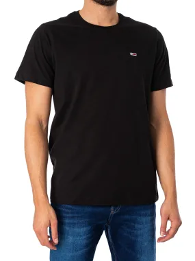 Tommy Jeans Classic Jersey T-Shirt - Black