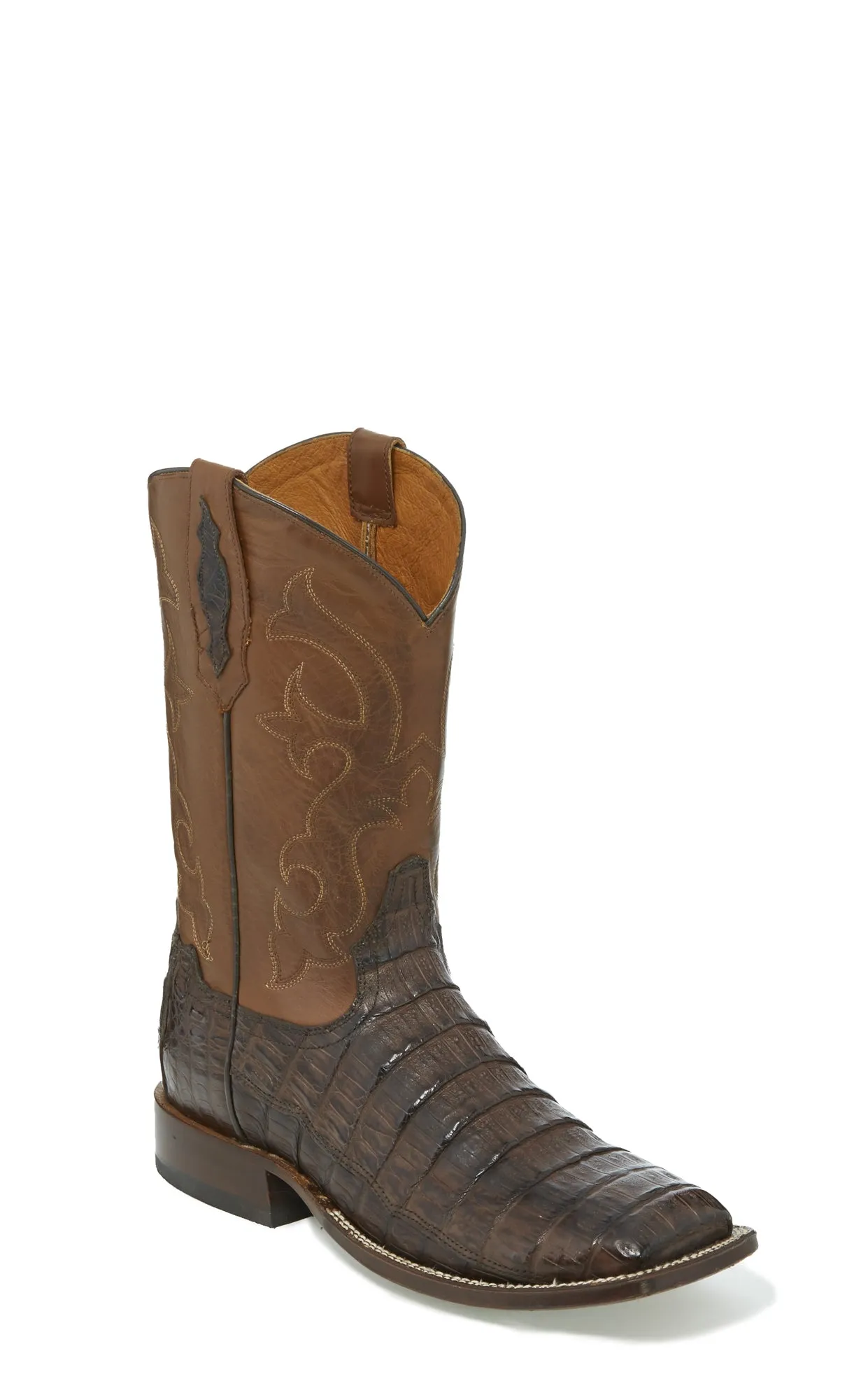 Tony Lama 11in Mens Ranch Tan Canyon Caiman Cowboy Boots