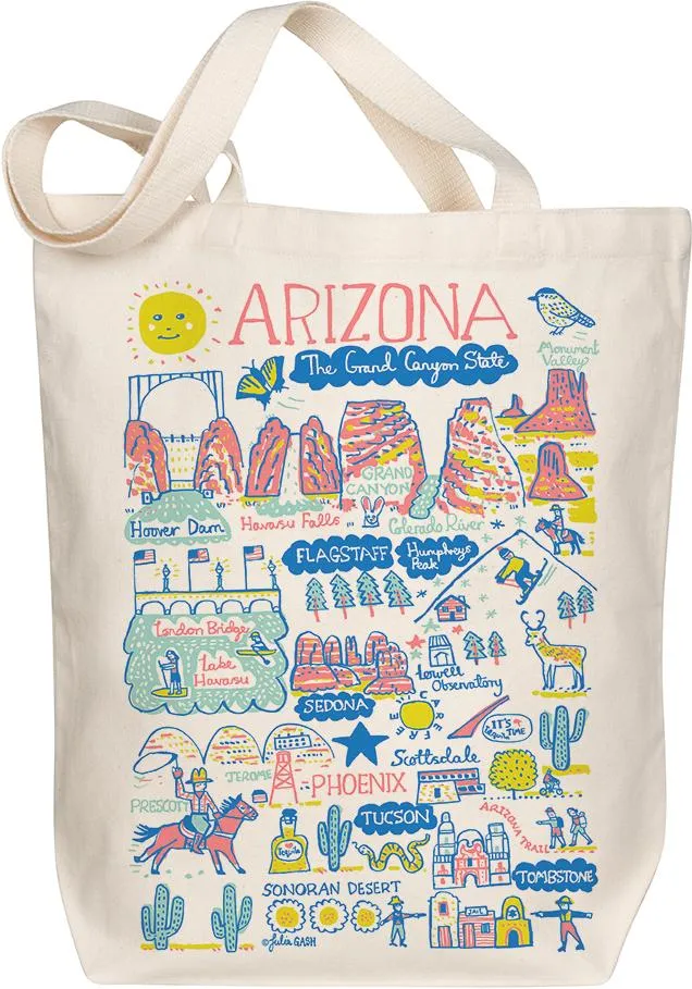 Tote Bag, Arizona Map