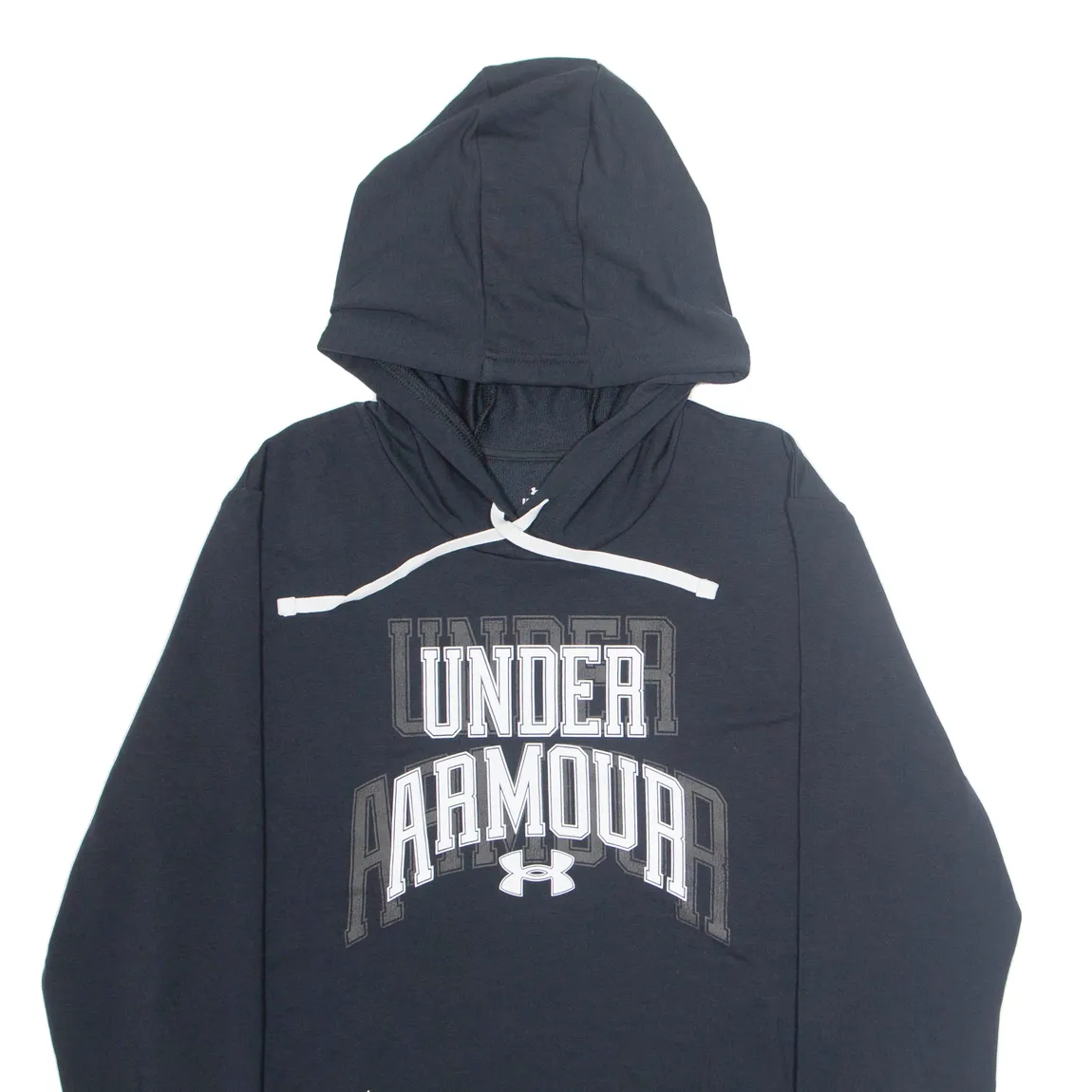 UNDER ARMOUR Mens Black Hoodie L