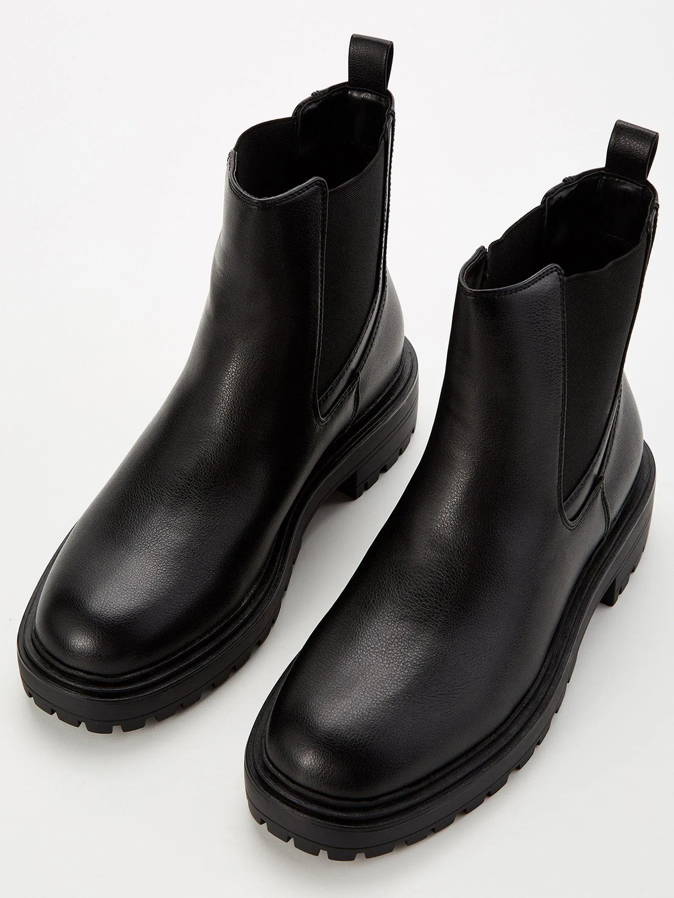 V by Very Chunky Chelsea Boot - Black