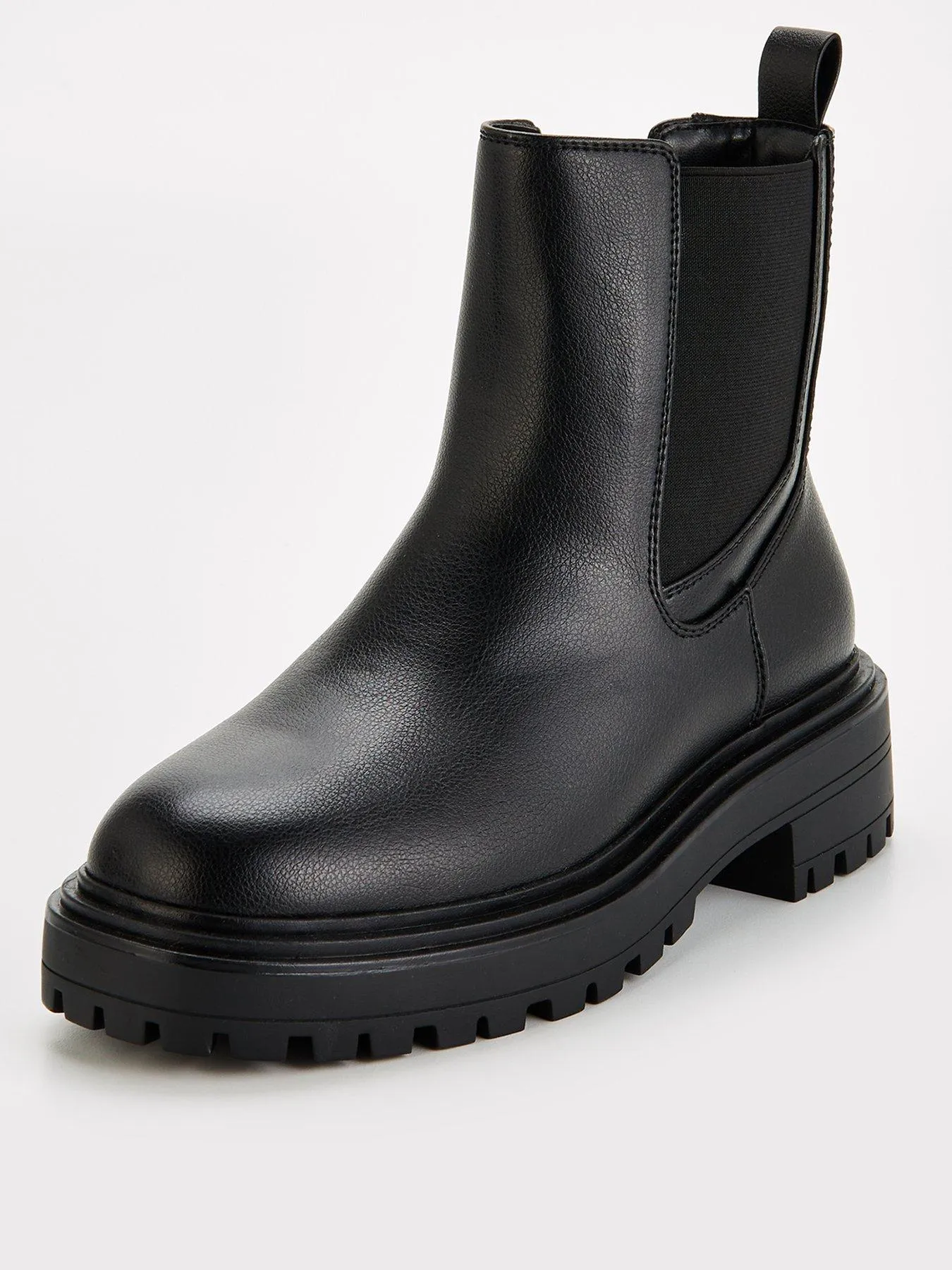 V by Very Wide Fit Chunky Chelsea Boot - Black