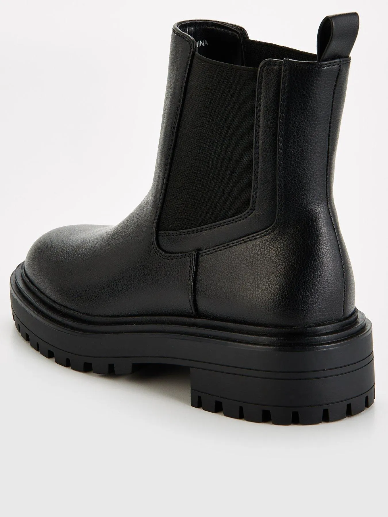 V by Very Wide Fit Chunky Chelsea Boot - Black