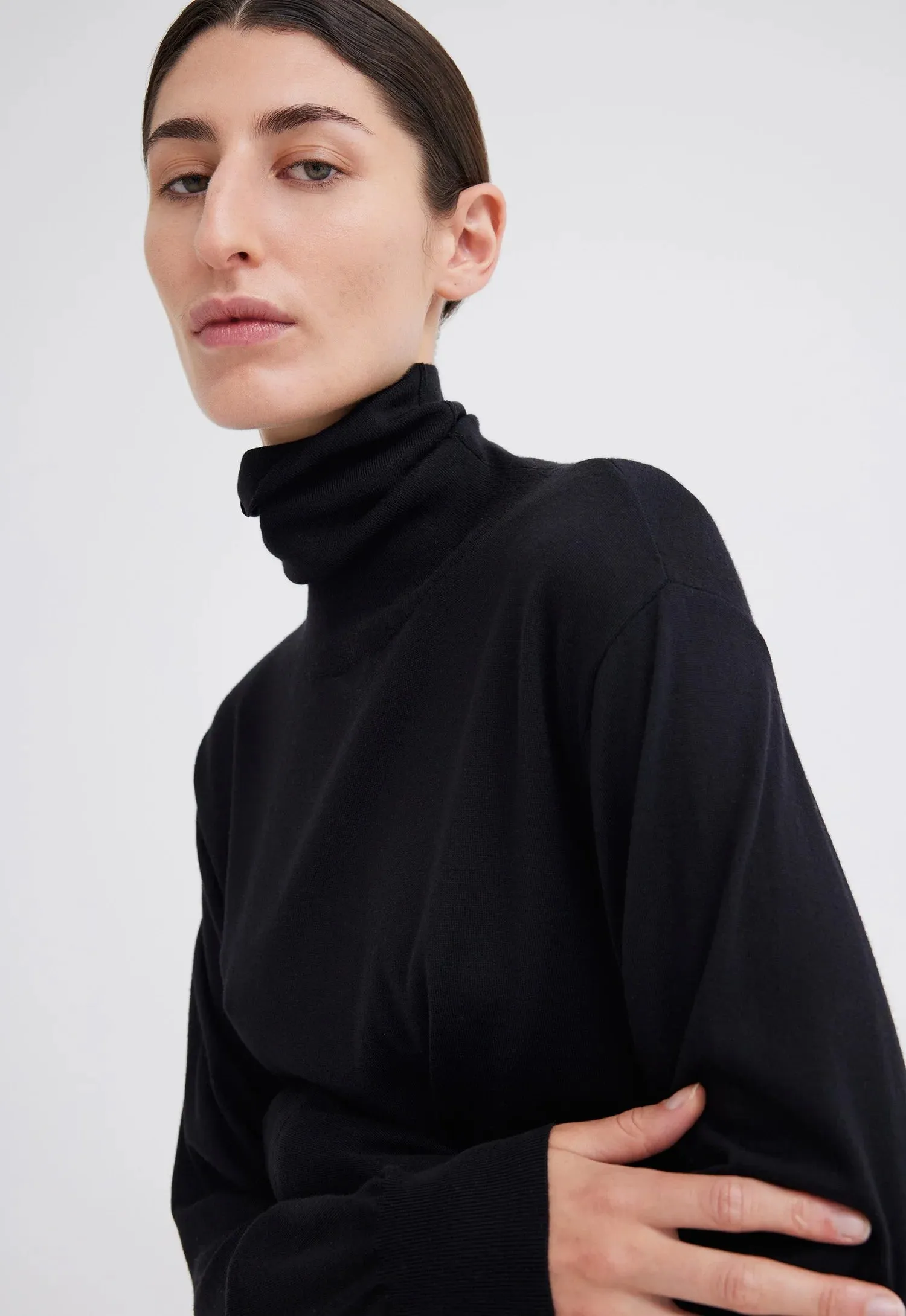 Vermont Merino Wool Sweater in Black