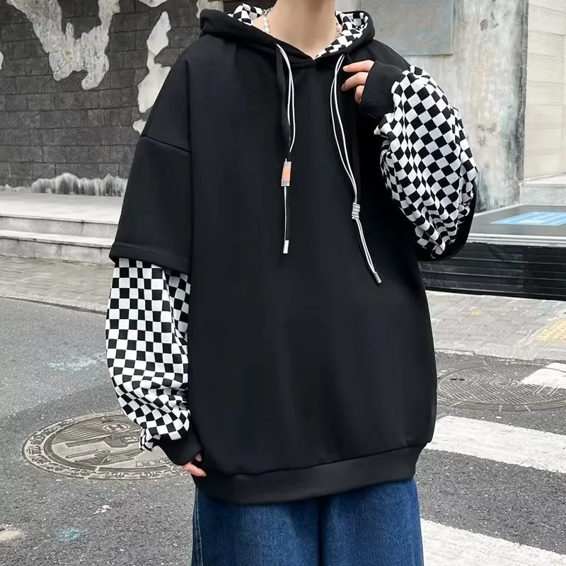 Vichy Checkered Pullover Hoodie