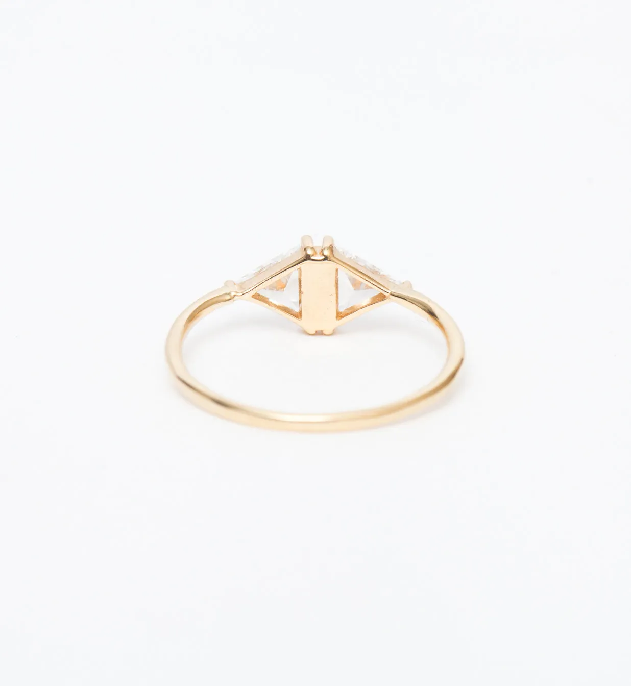 Vintage Diamond Triangle Ring