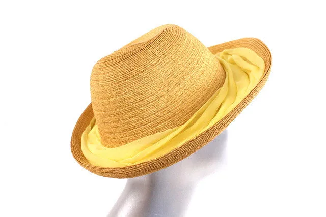 Vintage HATTIE CARNEGIE Straw Hat