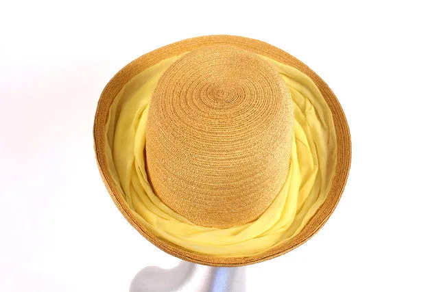 Vintage HATTIE CARNEGIE Straw Hat