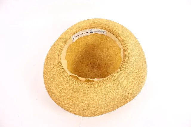 Vintage HATTIE CARNEGIE Straw Hat