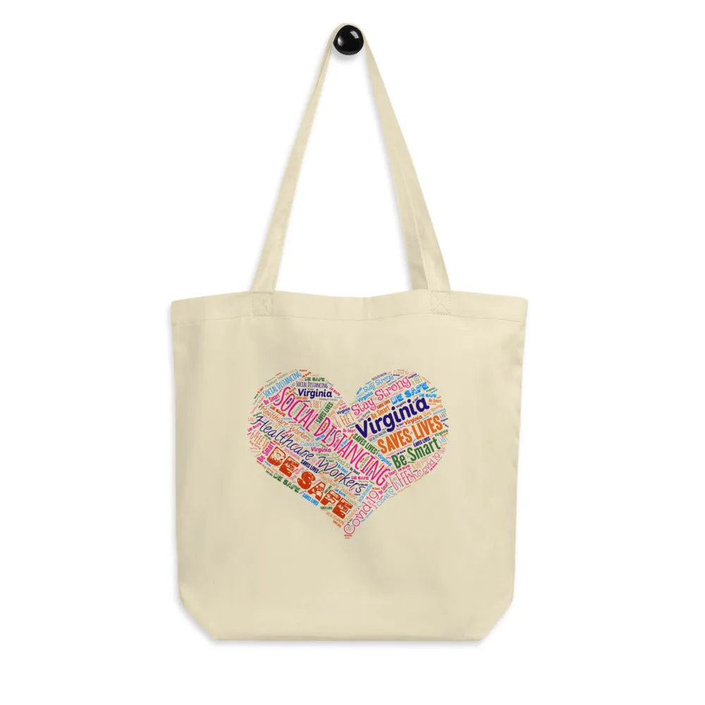 Virginia - Social Distancing Tote Bag - Eco Friendly