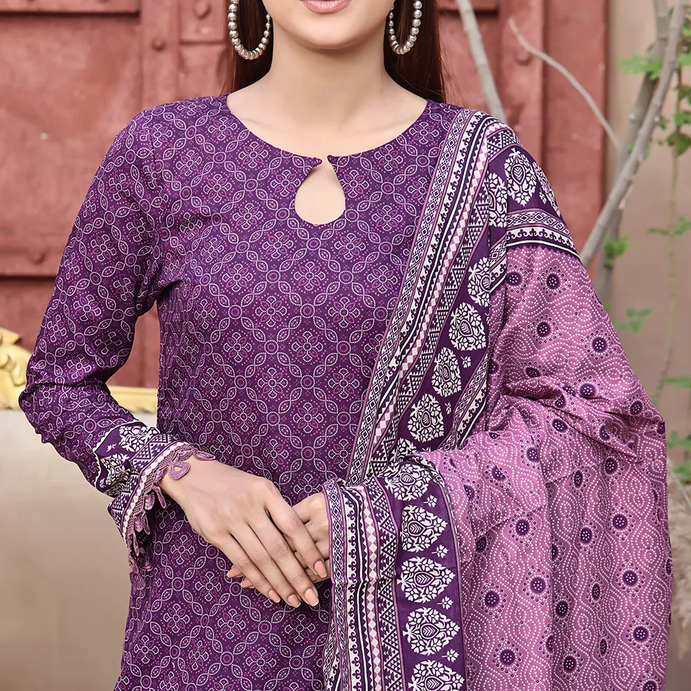 Vs Ayesha Alishba Printed Lawn Suit Unstitched 3Pcs - 191