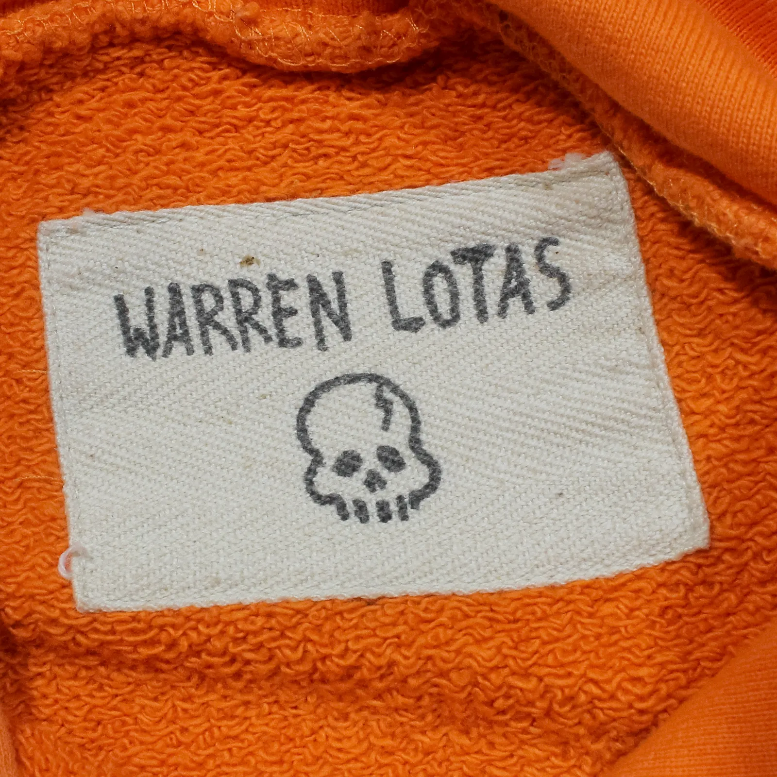 WARREN LOTAS Mens Orange Hoodie 2XL