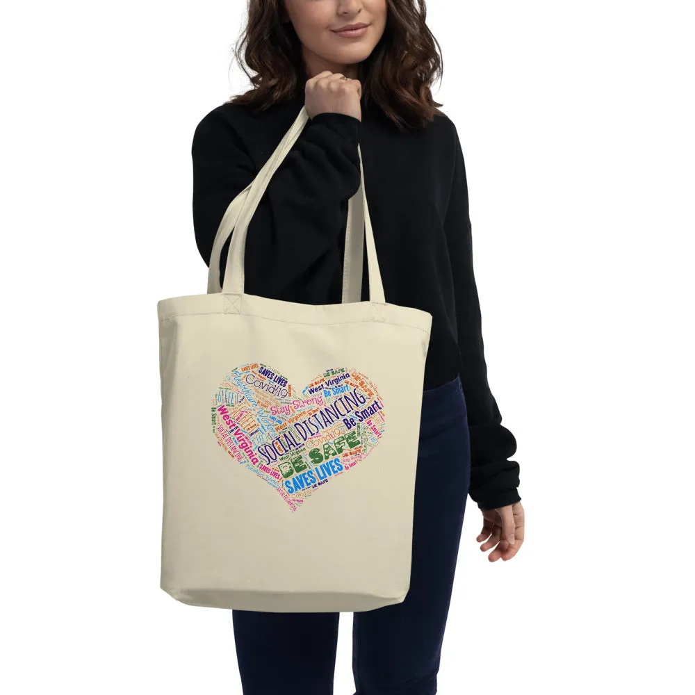 West Virginia - Social Distancing Tote Bag - Eco Friendly