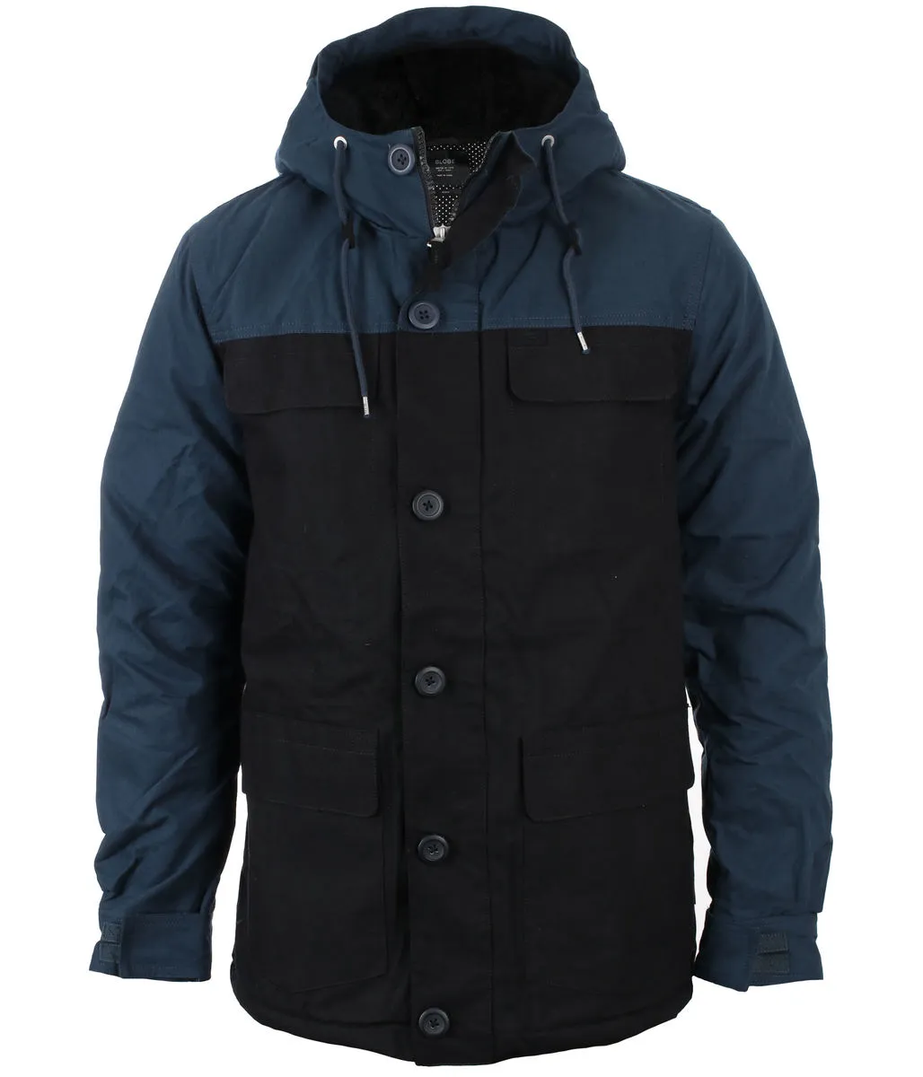 winter men´s jacket GLOBE - Goodstock Blocked Parka - Black - GB01637014-BLK  -  Metal-shop