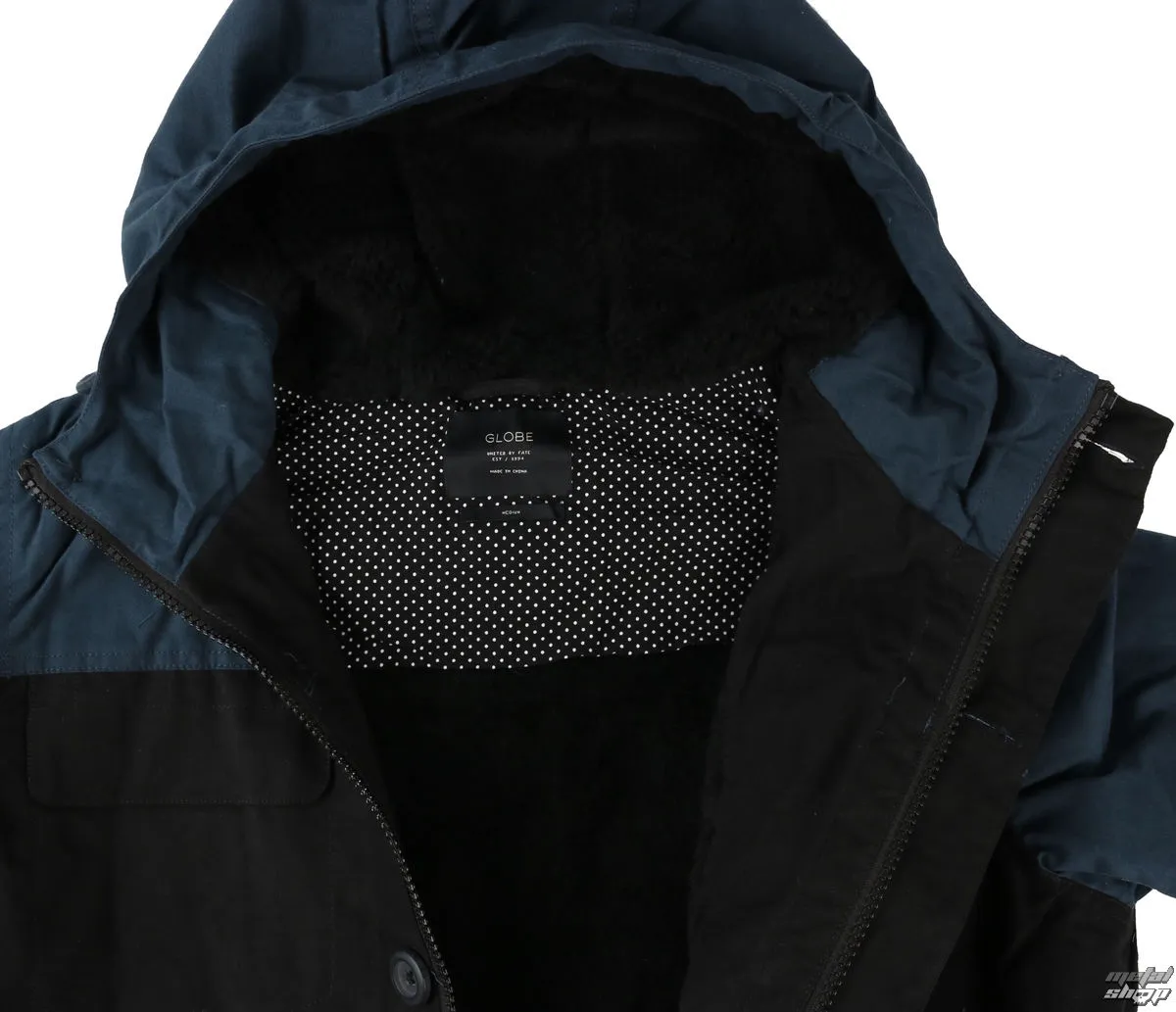 winter men´s jacket GLOBE - Goodstock Blocked Parka - Black - GB01637014-BLK  -  Metal-shop