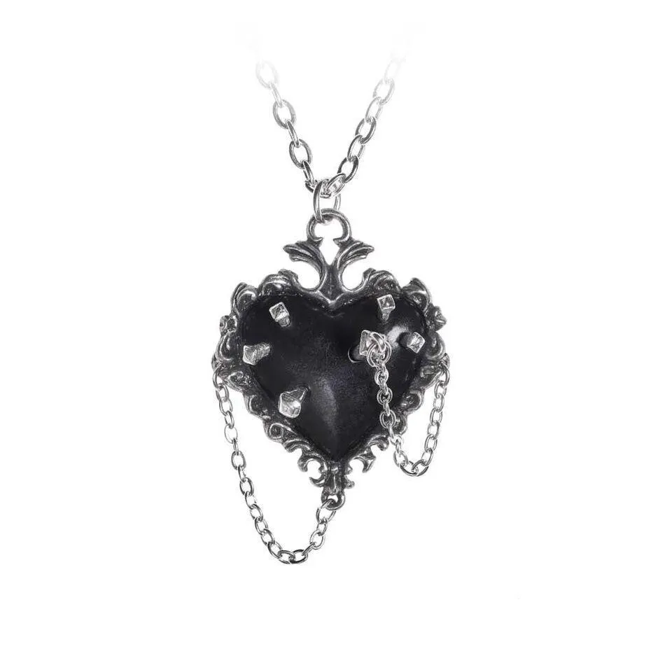 Witches Heart Pendant Necklace