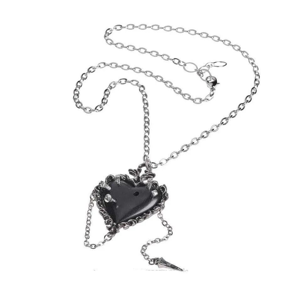 Witches Heart Pendant Necklace