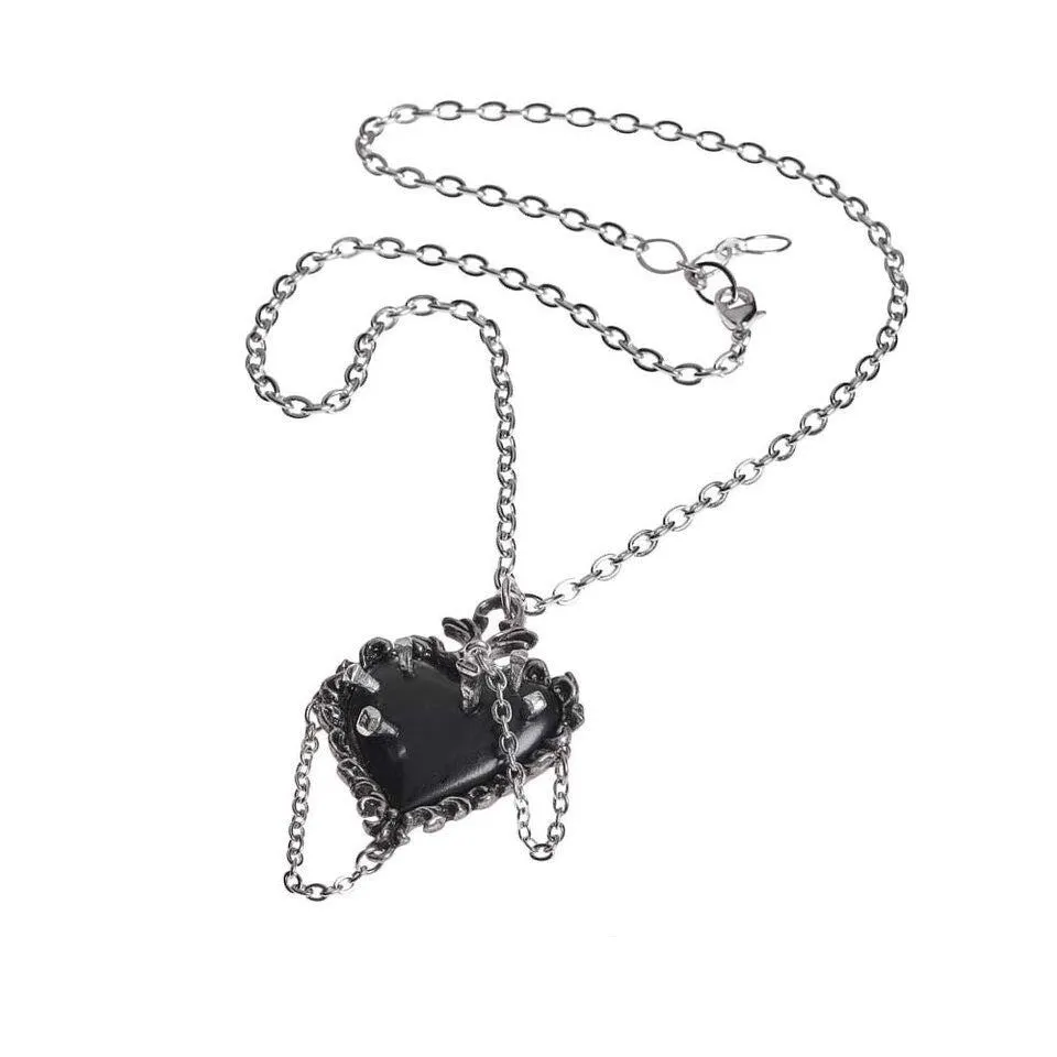 Witches Heart Pendant Necklace