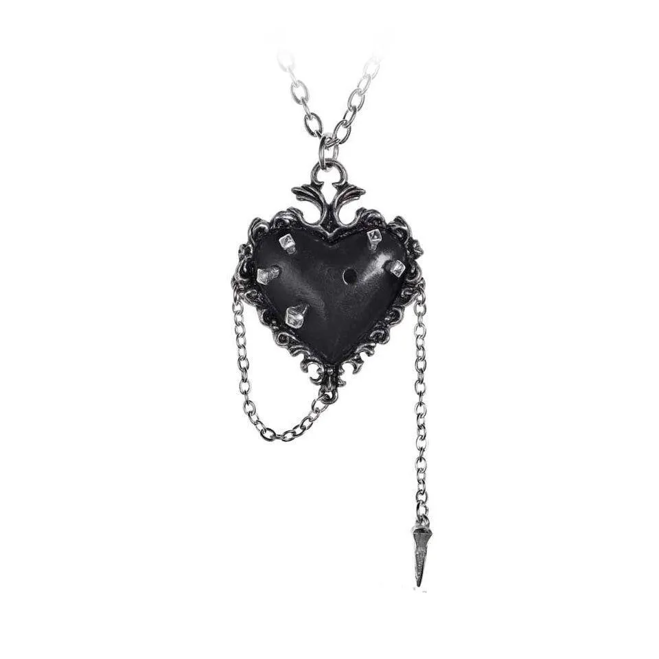 Witches Heart Pendant Necklace