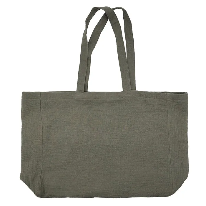 Woman By ADVICE Article Seven Tote Bag Clay Grey