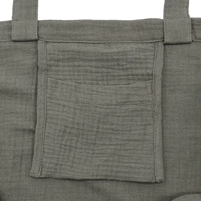 Woman By ADVICE Article Seven Tote Bag Clay Grey