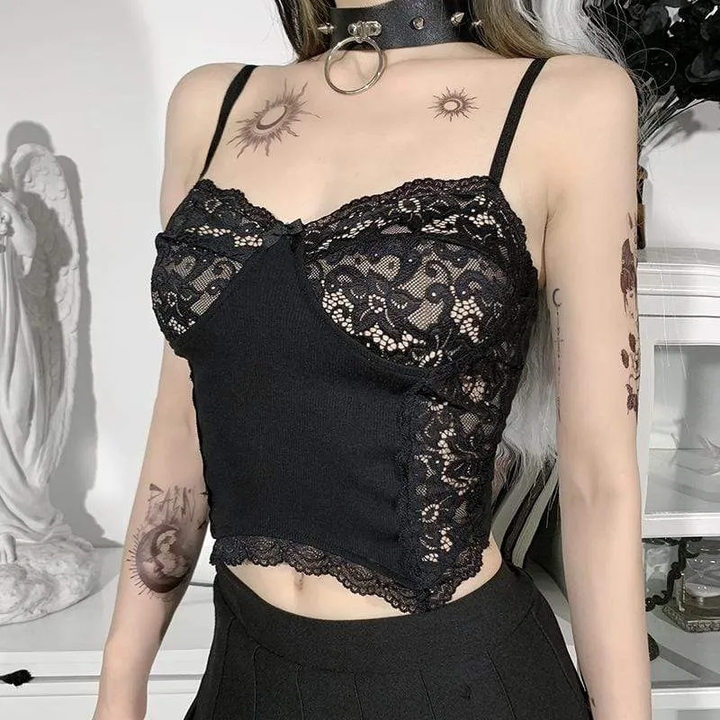 Women's Black Lace Bustiers