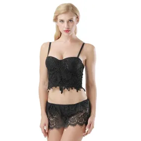 Women's Vintage Lace Floral Slim-fitted Bustiers