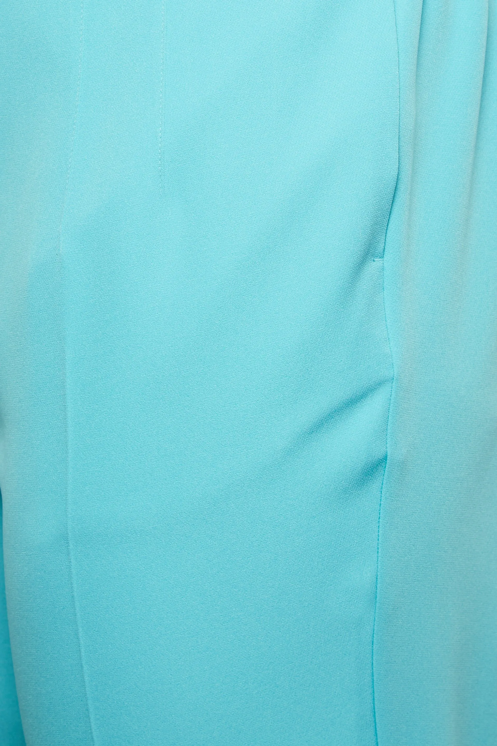 YOURS Curve Bright Blue Darted Waist Tapered Trousers