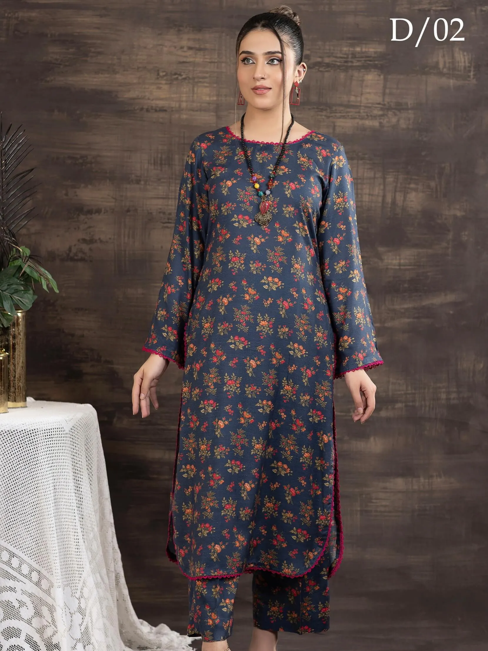 Zouq-E-Noor by Manizay Prints Slub Linen Unstitched 2 Piece Suit D-02