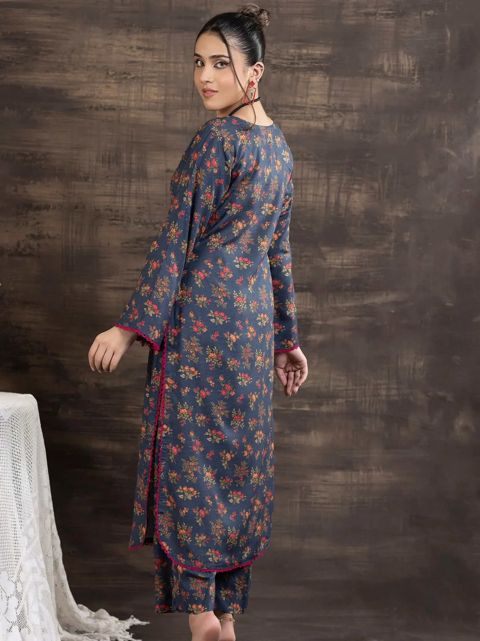 Zouq-E-Noor by Manizay Prints Slub Linen Unstitched 2 Piece Suit D-02